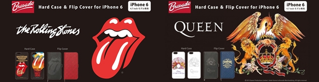 有名ロックバンドのロゴをモチーフにした手帳型iPhone6ケース