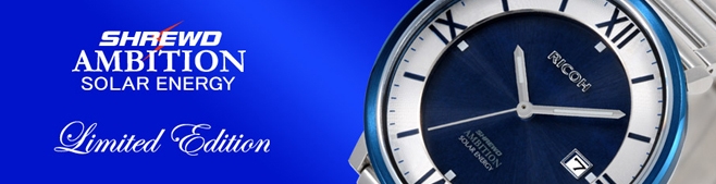 リコーの腕時計『SHREWD AMBITION』の新作が発売。限定モデルもアリ。